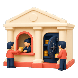 Picture illustrating bank