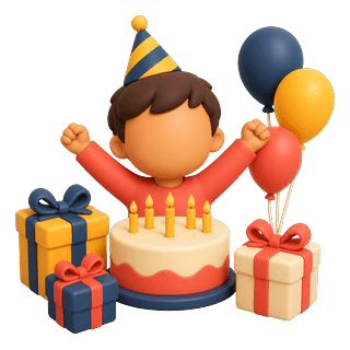 Picture illustrating birthday
