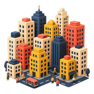 Picture illustrating city