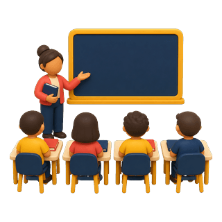 Picture illustrating classroom