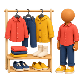 Picture illustrating clothes