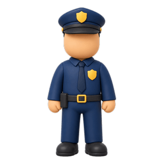 Picture illustrating cop