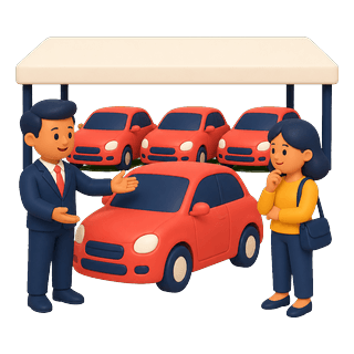Picture illustrating dealership