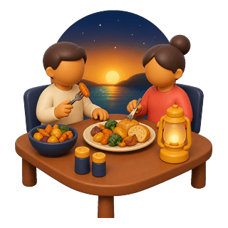 Picture illustrating dinner