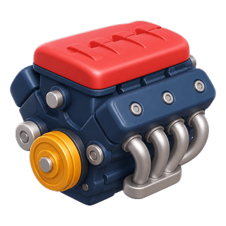 Picture illustrating engine