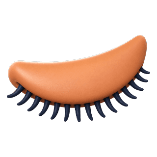 Picture illustrating eyelash