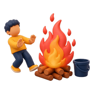 Picture illustrating fire