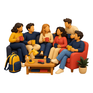 Picture illustrating Friends