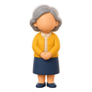 Picture illustrating grandmother