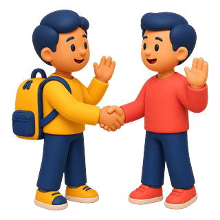 Picture illustrating greeting