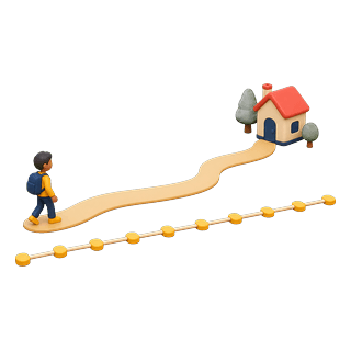 Picture illustrating kilometre