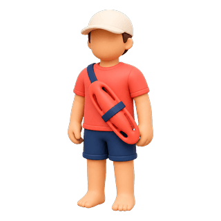 Picture illustrating lifeguard