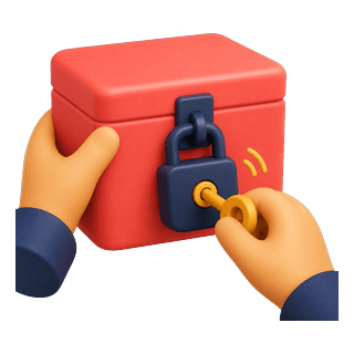 Picture illustrating lock