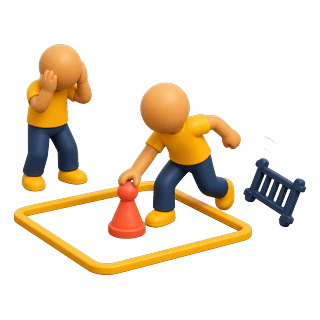 Picture illustrating play fast and loose