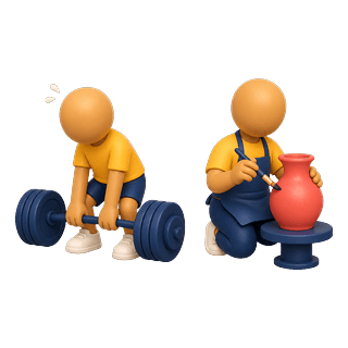 Picture illustrating play to your strengths