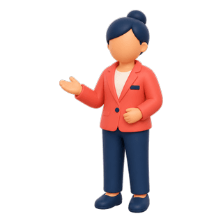 Picture illustrating receptionist