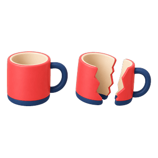 Picture illustrating broke