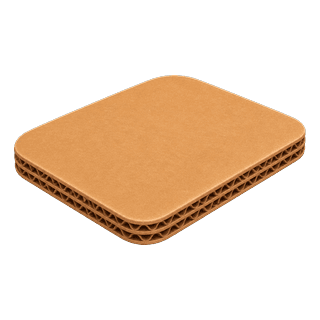 Picture illustrating cardboard