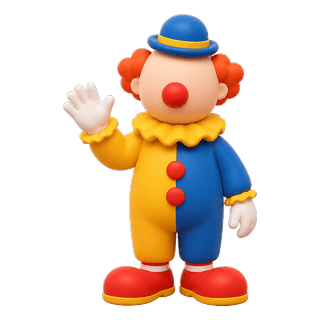 Picture illustrating clown