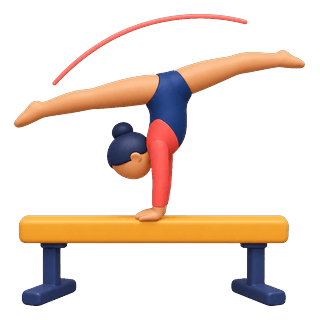 Picture illustrating gymnastics